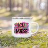 Nurse Life Print Mugs Enamel Mugs Creative Coffee Cups Drinks Dessert Breakfast Milk Cup Handle Drinkware Best Gifts for Nurse