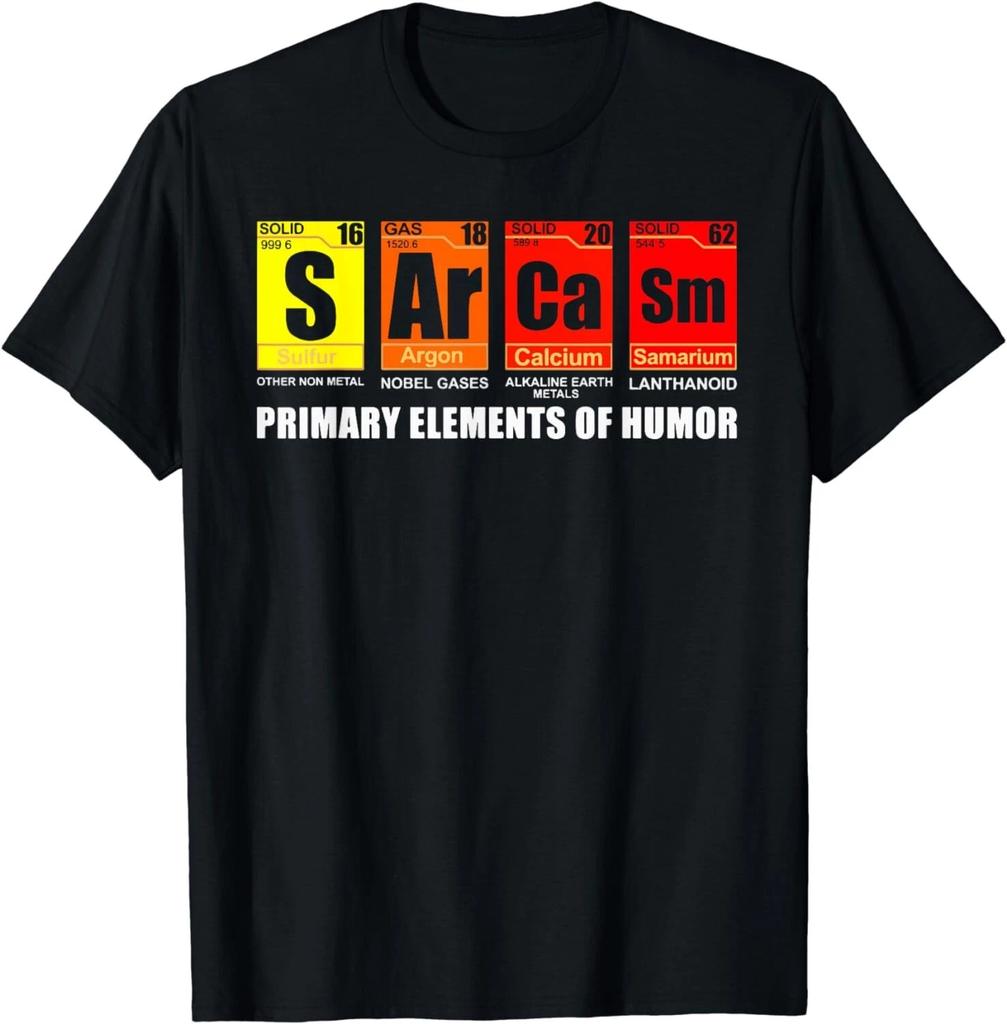 Sarcasm S Ar Ca Sm Primary Elements of Humour Gift Unisex T-Shirt