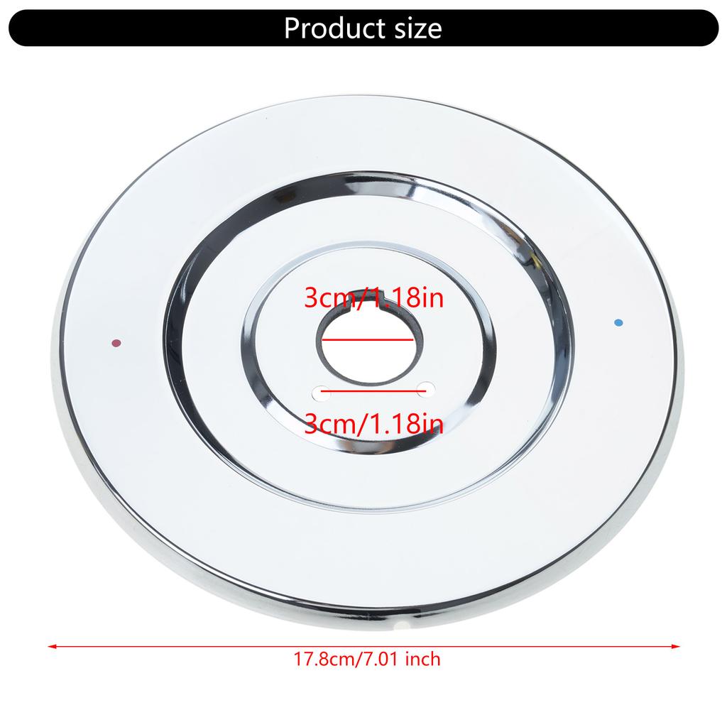 Practical Shower Handle Cover Plate Craft of Stainless Steel for Handle Tub Faucets and Escutcheon Replacement Hardware