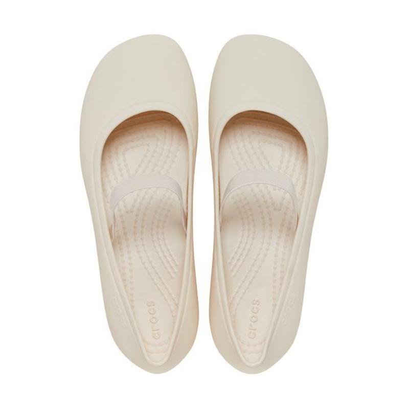 Crocs Round Toe Foot Non-slip and Wear-resistant Low-top Children's Leather Shoes White Children's Model