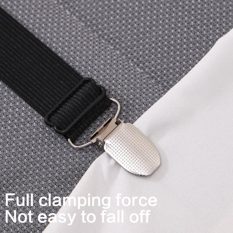 Extra Long 12 Clips Bed Sheet Holder Secures For Home Dorm Hotel Use Durable Nylon Metal Design No Slip Easy Install