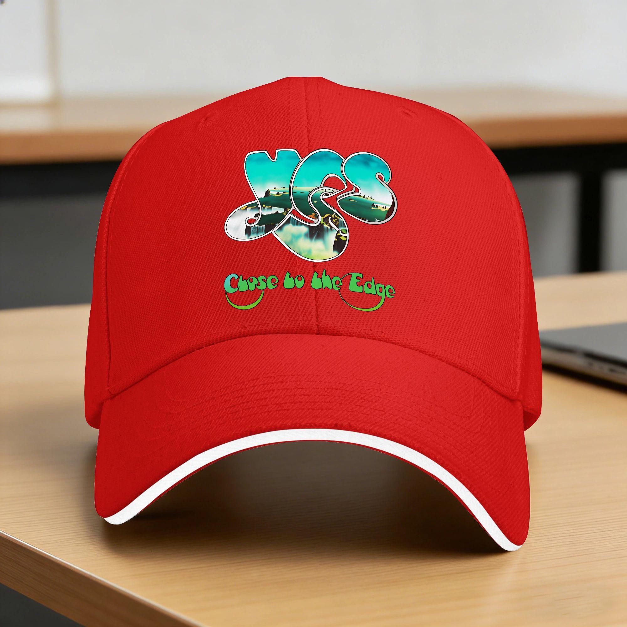 Close To The Edge Yes Band Baseball Cap  UnisexTeens Custom DIY Trucker Hat Summer Fashion Tennis Skate Baseball Caps One Size