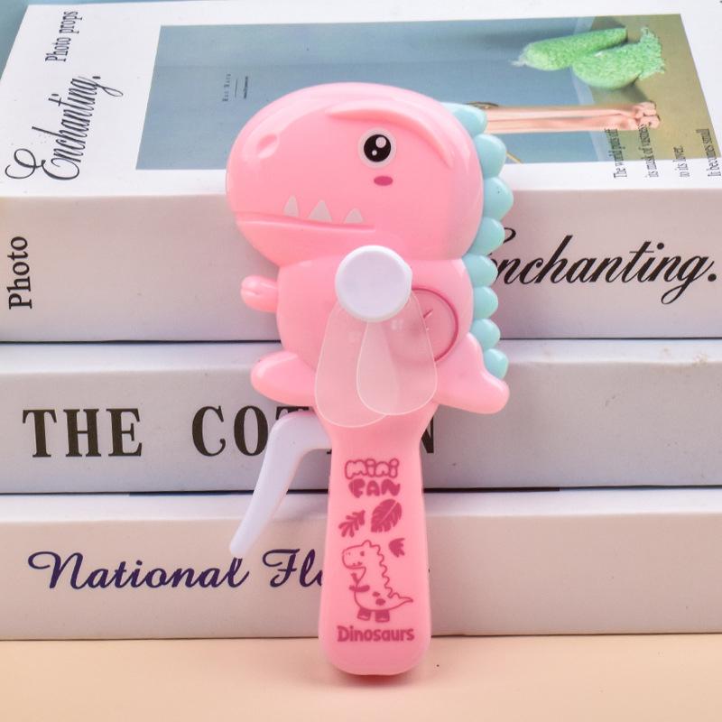 Cartoon Fan Hand Pressure Fan Children'S Toy Cute Dinosaur Mini Student Portable Handheld Manual Summer Classroom Small Fans