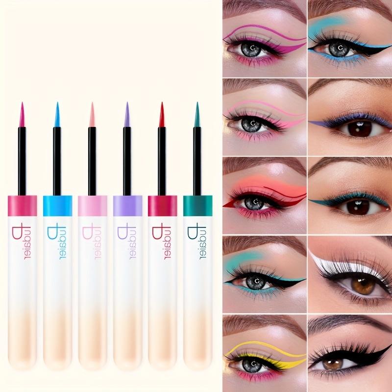 Pudaier 12 Farben Flüssiger Eyeliner Schimmer Glitzer Sexy Lidschatten Tragbar Wasserdicht Langlebiger Eyeliner Frauen Heißer Verkauf Make-up