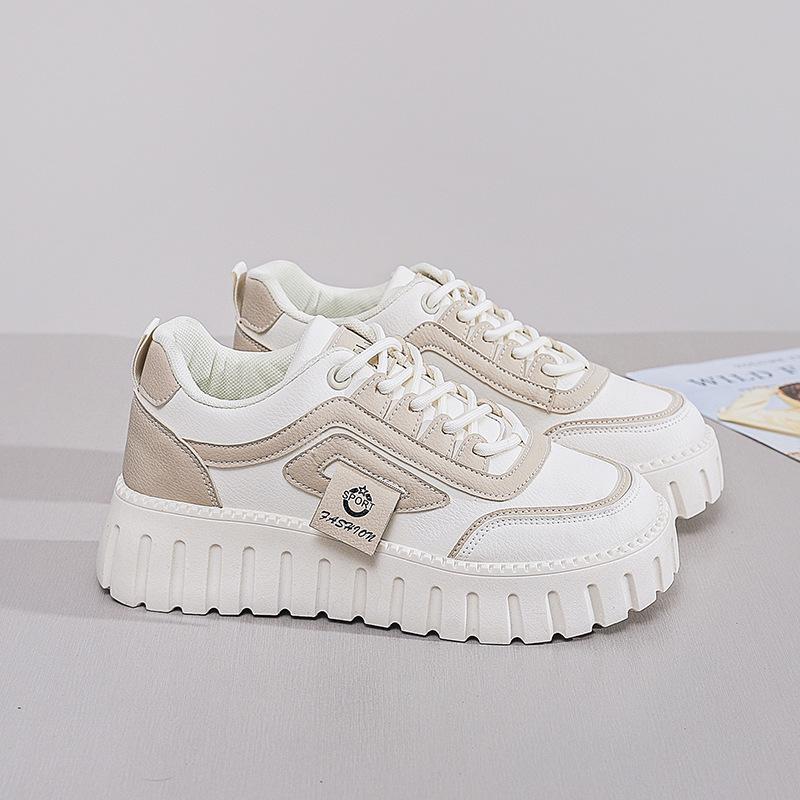 Little White Shoes Women's New Autumn Student Versatile Casual Trendy Shoes Thick Baseplate Shoes Women ZY12270
