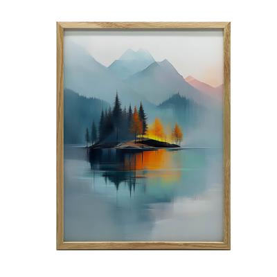 Oasis of Peace Oasis of Peace, 30X40 Cm, Gold Aluminum Frame, 230 Gsm Matte Paper