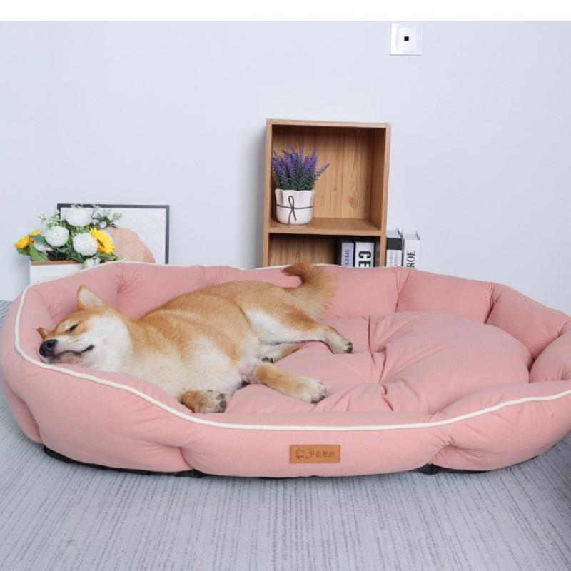 Pet Sofa Sleeping Bed Large Dog Bed House for Cats Big Space Dog Sofa Sleeping Mat Golden Hair Four Seasons Universal Pet Pads Easy To Maintain