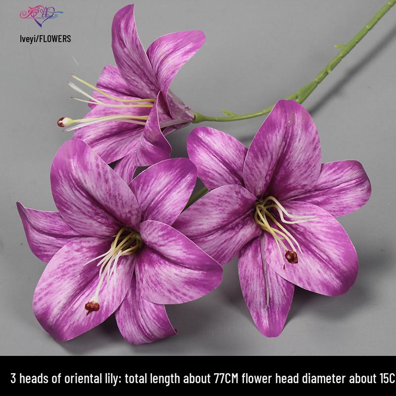 10-Piece Purple Floral Artificial Flower Set for Wedding and Aisle Decor
