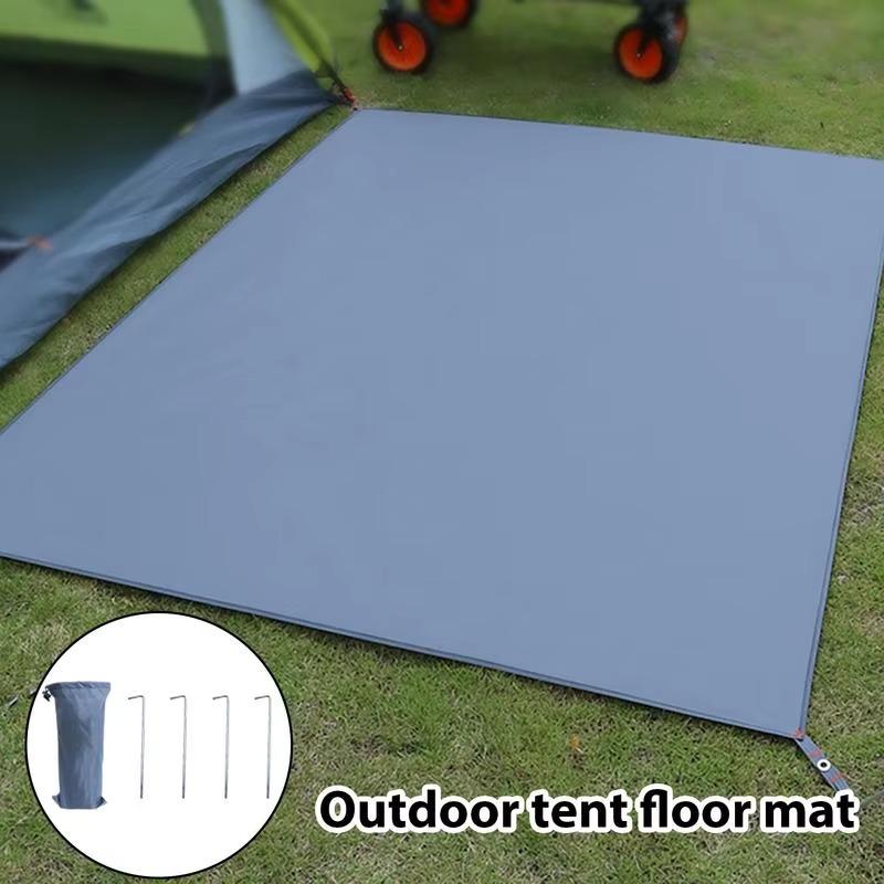 Waterproof Tent Footprint 210d Oxford Fabric Camping Ground Sheet Tear Resistant Damp Proof Mat For Hiking Picnic Beach