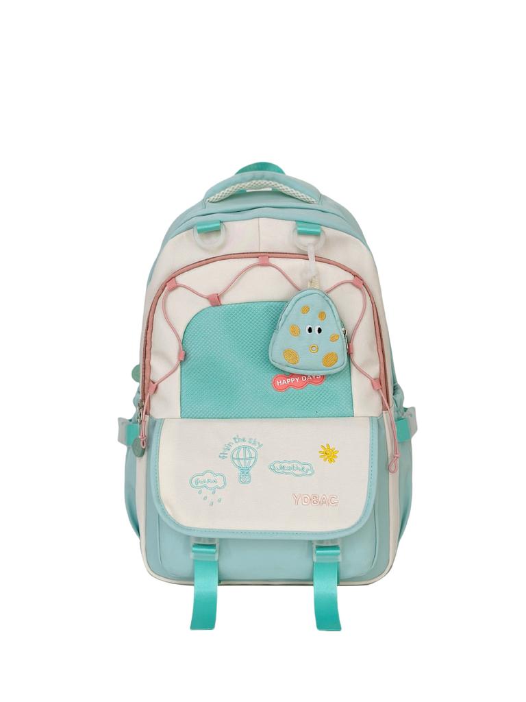 Schoolbag New Fashion Versatile Simple Shoulder Cute Backpack Lightweight Trend Large Capacity School Season Backpack