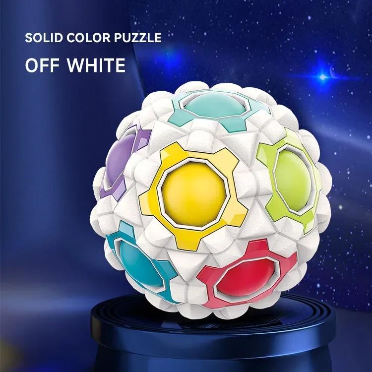 Children’s Thinking Training Sensory Toy - Rainbow Ball Puzzle Magic Cube Antistress Fidget Tool for Adult Decompression Massage