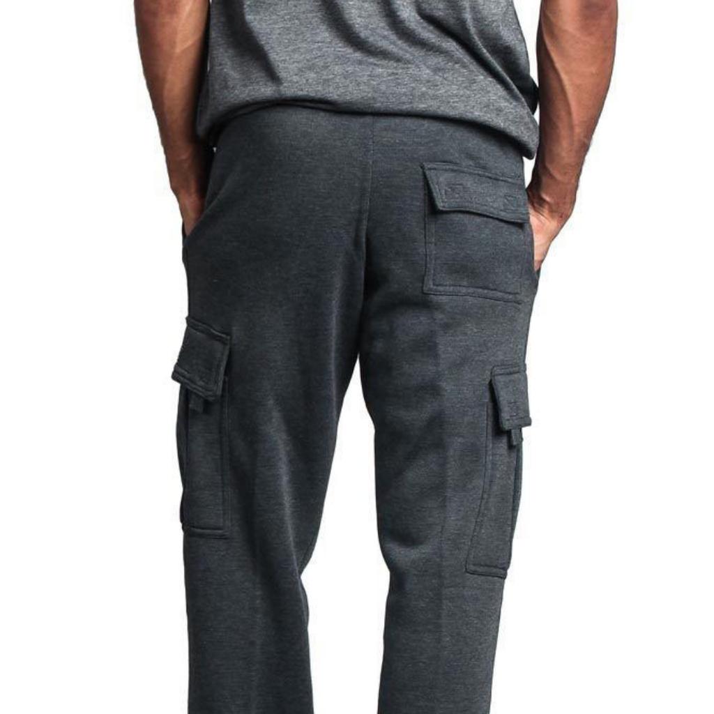 New Men's Casual Multi-Pocket Trousers Loose Straight Work Trousers