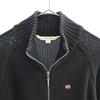 POLO JEANS COMPANY full zip cotton Knit jacket M black Women Used