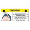 13CM Funny Car Sticker for Panties Warning Peek Slap Decal Anime Vinyl JDM Window Wall Stickers Scratch-Proof Decor Car Stickers
