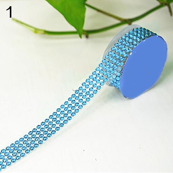 4 Rotoli Nastro Adesivo Con Strisce Di Strass Argento, Larghezza 1 Cm, Lunghezza 4m, Per Decorazioni Fai Da Te E Artigianato
