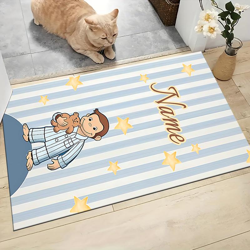 Custom Name "Power Elements" Carpet Rug Customizable Soft Washable Anti-Slip Home Living Room Sofa Mats Personalized Rug. 0909418