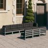 Day and Night - Day and Night 8-piece Garden Furniture Set with Gray Pine Wood Cushions