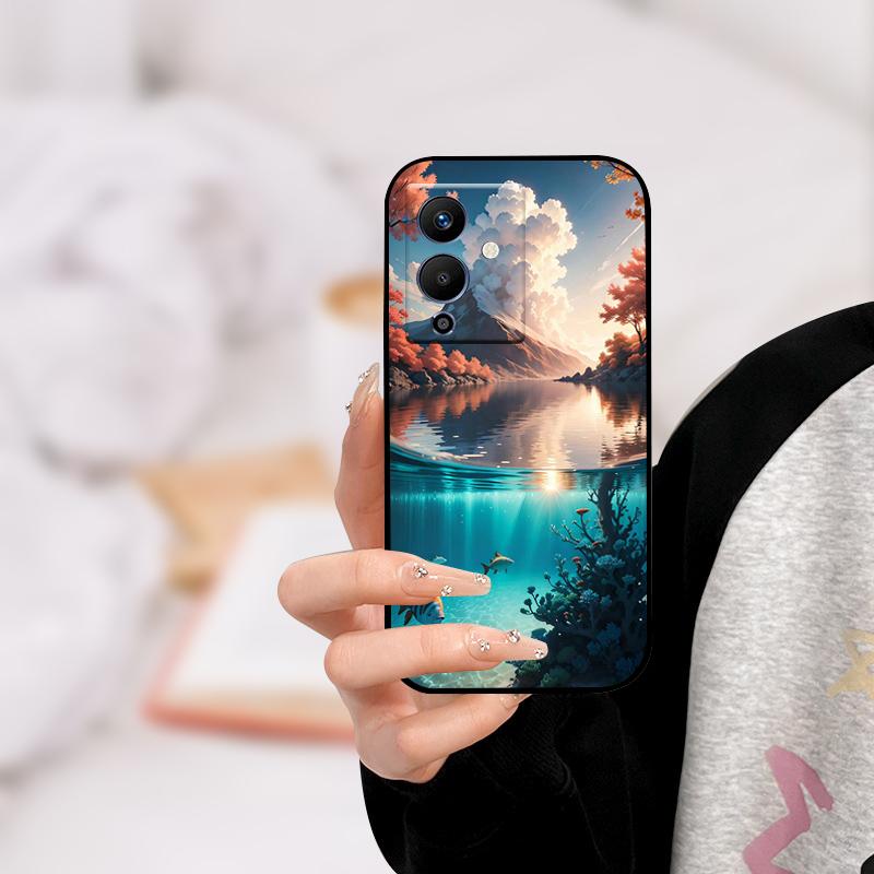 Für infinix NOTE 12 PRO 5G Hülle X671B TPU Wolf Katze Silikon Stoßfänger Abdeckung für Infinix Note 12 Pro 5G Handyhülle Note12 Pro 5G