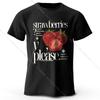 Modernes Erdbeer-Grafik-T-Shirt 100% Baumwolle - Elegantes zeitgenössisches Design Atmungsaktives Alltags-Essential