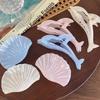 1 Piece Beach Trendy Shark Clips New Shell Dolphin Hair Claw Summer Ocean Girl'S Claw Clip Hair Accessories For Women