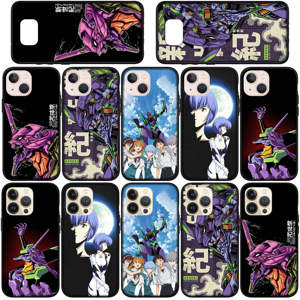 For iPhone 16 15 X XR Samsung Galaxy S24 S23 Plus Xiaomi Redmi Note 13 12 11 Pro Max 9 10 14 13C OPPO Huawei Cover Evangelions Poster EVAs Phone Case