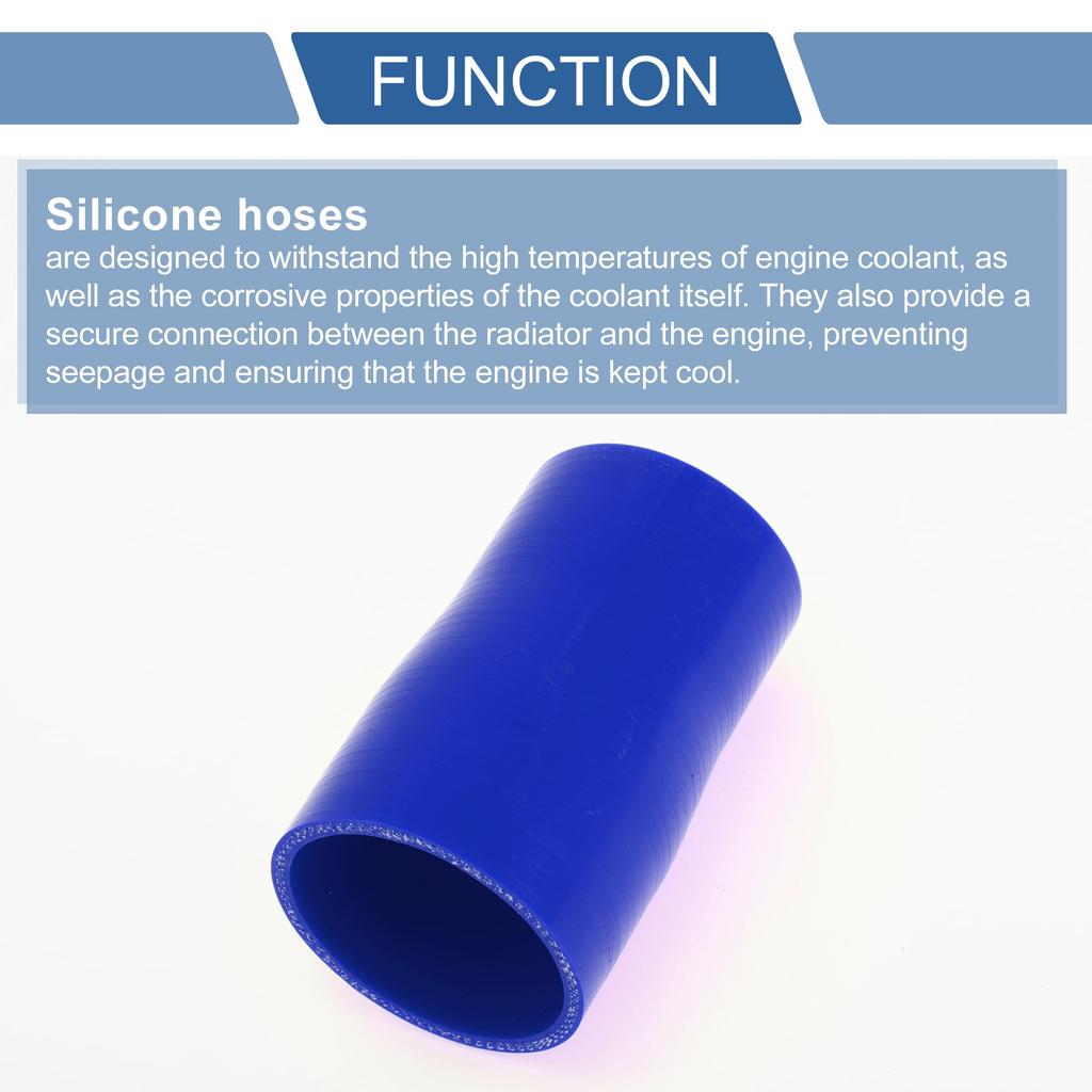 X AUTOHAUX Blue Length 100mm Inner Diameter 57-51mm Silicone Hose