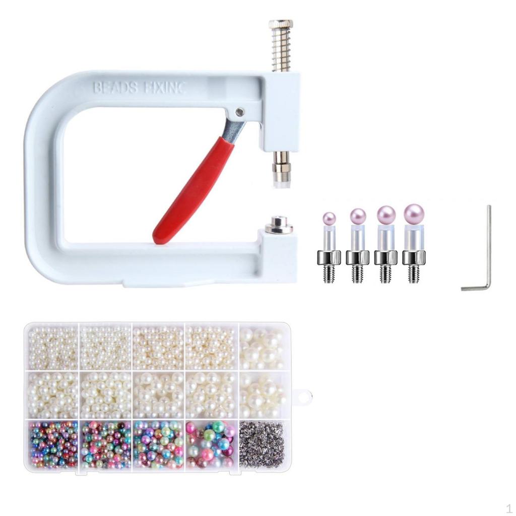 Hand Press Pearl Setting Machine Manual DIY for Crafters, Beginners, Craft