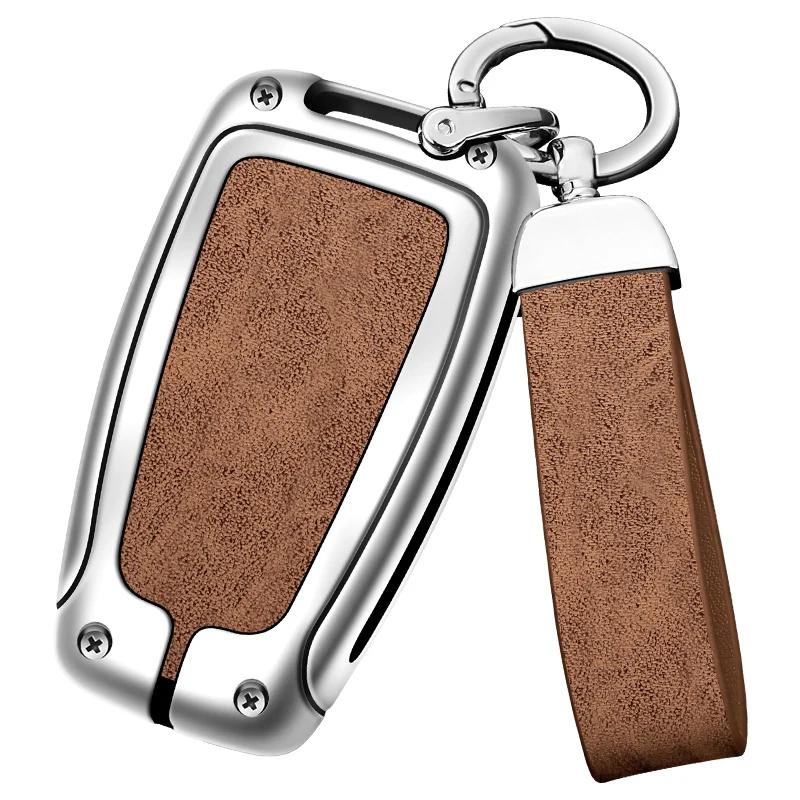 Zinc Alloy Leather TPU Car Remote Key Bag For Toyota Highlander Camry Corolla RAV4 Prado 2018 2020 2021 2010. 22 Accessories