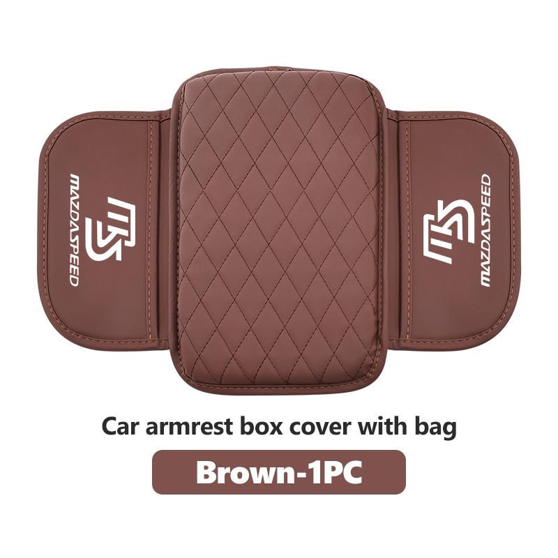 For Mazda Car Center Console Protector Cover Leather Armrest Box Cushion Pad CX5 MX5 CX7 Axela MS CX30 CX90 CX60 CX50 2 3 6 5