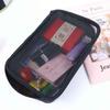 Zipper Travel Makeup Organizer Wash Pouch Storage Bag Mesh Cosmetic Bag Bath Storage Makeup Case