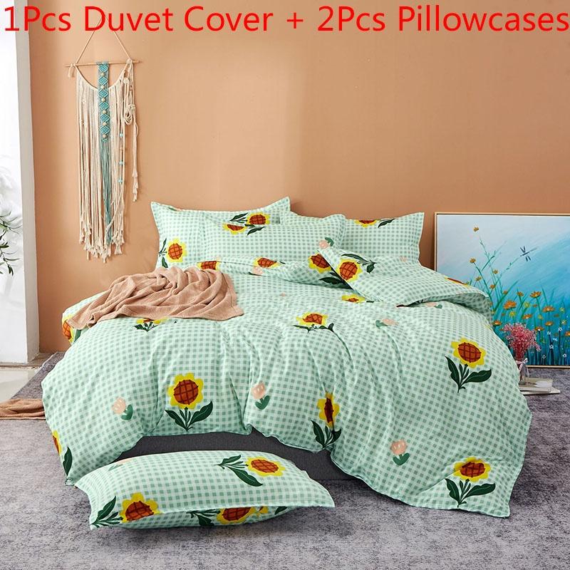 Elegant Floral Bedding Set With Beautiful Print Duvet Cover And Pillowcases For Single And Queen Beds