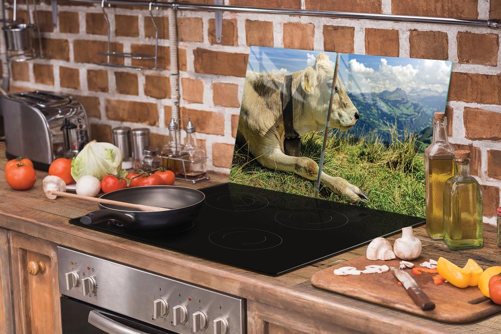 GLAS-KOCHFELD-SCHUTZPLATTE 90x52 KUH