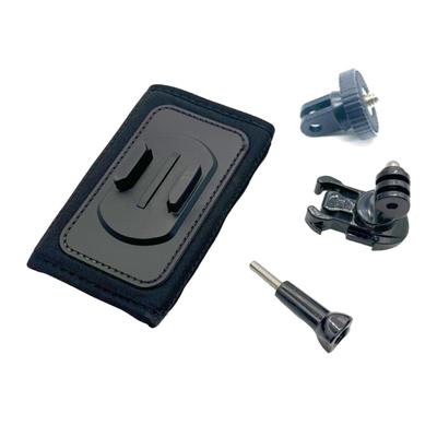 Quick Release Strap Mount For Action Cameras With 360 Degree Rotatable Base And Universal Adapter For Hands Less Filming