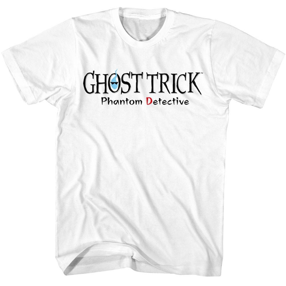 Ghost Trick Phantom Detective Capcom Adventure Game Logo Men s Gamer T Shirt L