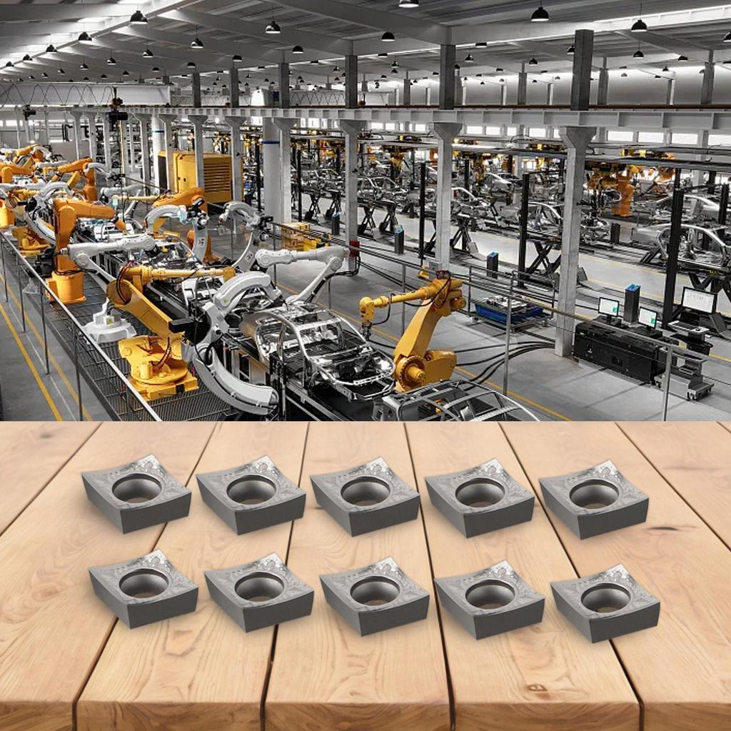 10pcs Carbide CNC Inserts CCGT09T308AK CCMT09T3 Lathe Blades for Aluminum Machining with Stable Performance and Tight Tolerances