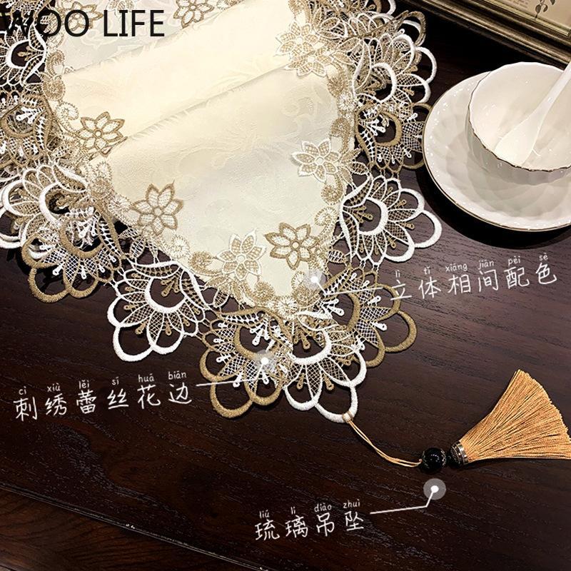 American-style Coffee Table Cloth, Lace Fabric, European-style Dressing Table Dust Cover