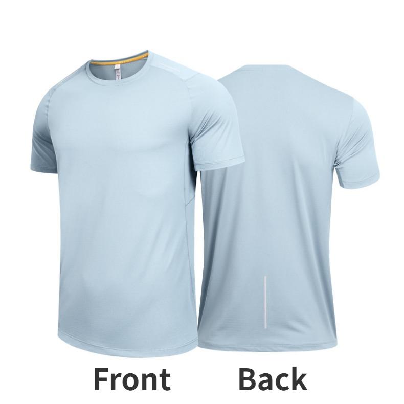 

Мужские футболки с коротким рукавом для бега, спортивные топы для бега, толстовка для велоспорта, спортивная футболка для мужчин, толстовка для тренировок, сухая толстовка XXXL светло-синий