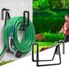 Hose Holder Wall Mount Metal Garden Water Hose Storage Hanger Space-saving Pipe Storage Organization Rack For Yard Basement Shed