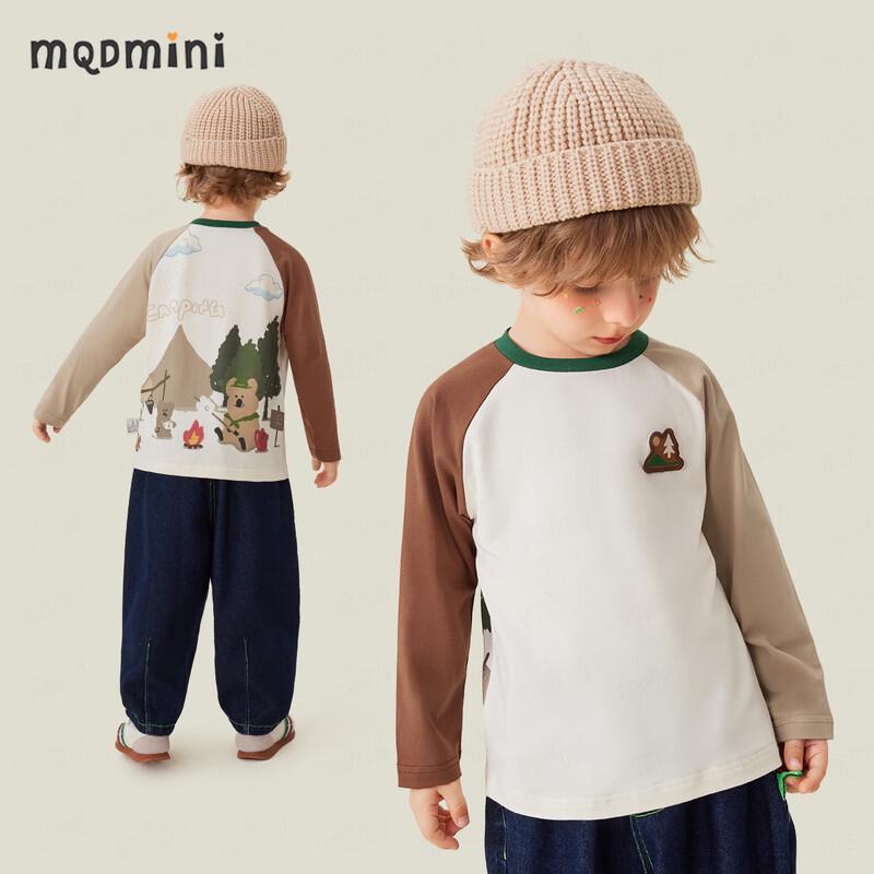 MQDMINI Boys  Long Sleeve Camping T-Shirt 120cm