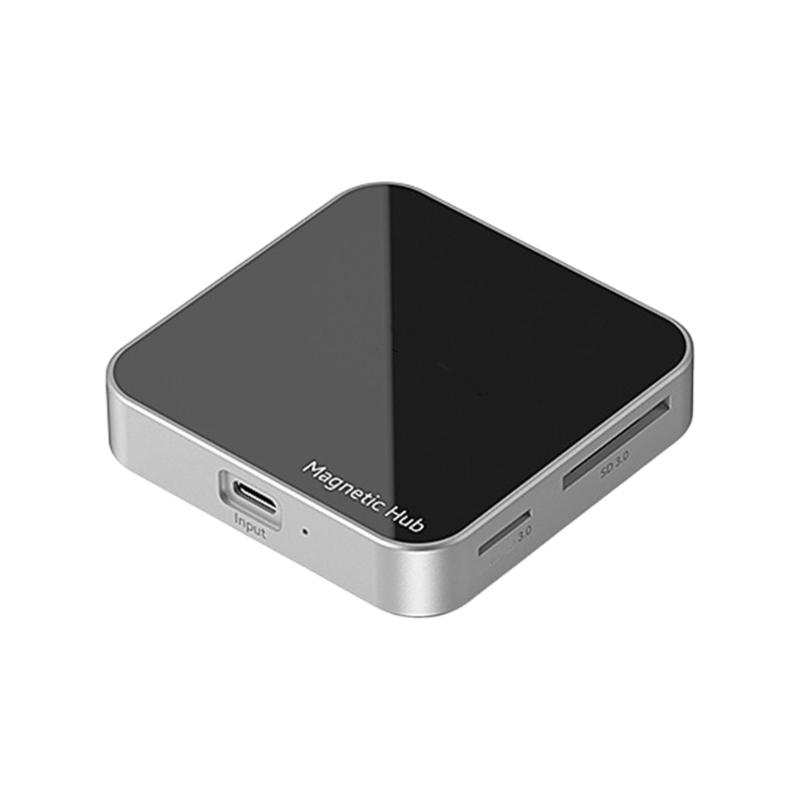 

Алюминиевая Магнитная Док-станция MC710 MC810 Кард-ридер USB C Адаптер 10 Гбит/с и с Опциональным 3,5 мм PD100 Вт 4K60 Гц