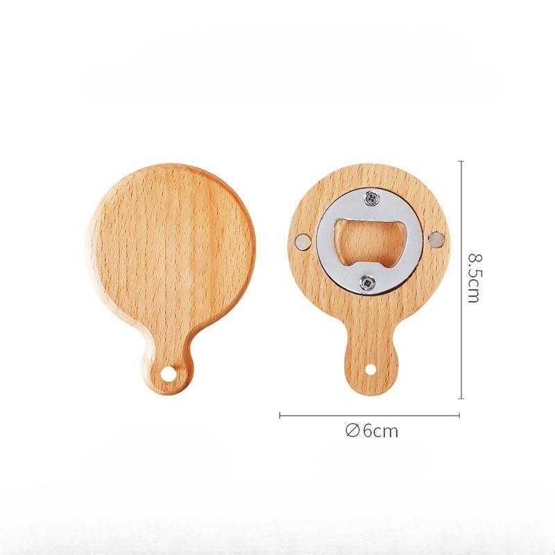 Creative Wood, Beer Bottle Opener, Bottle Opener, Magnetic Sticker, Shell Refrigerator Sticker, DIY Lid Opener