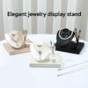 Jewelry Presentation Stand Featuring PU Leather Construction Ideal For Professional And Home Use