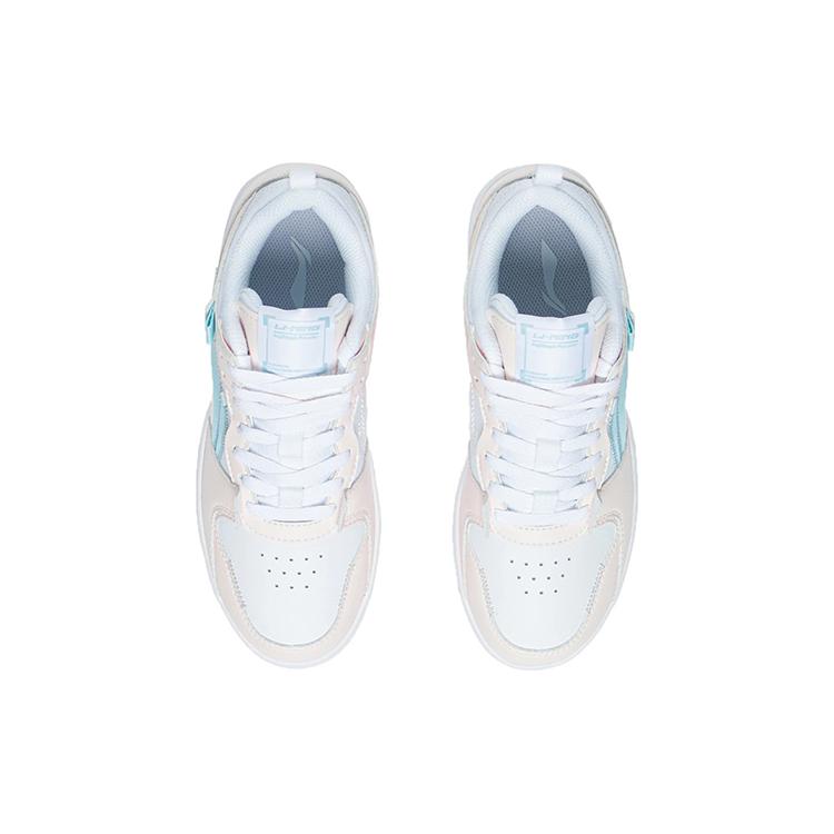 New LiNing Mystic Layer Pro Anti Slip Wear Resistant Low Top Skateboard Shoes Women's White Pink AGCR314-6