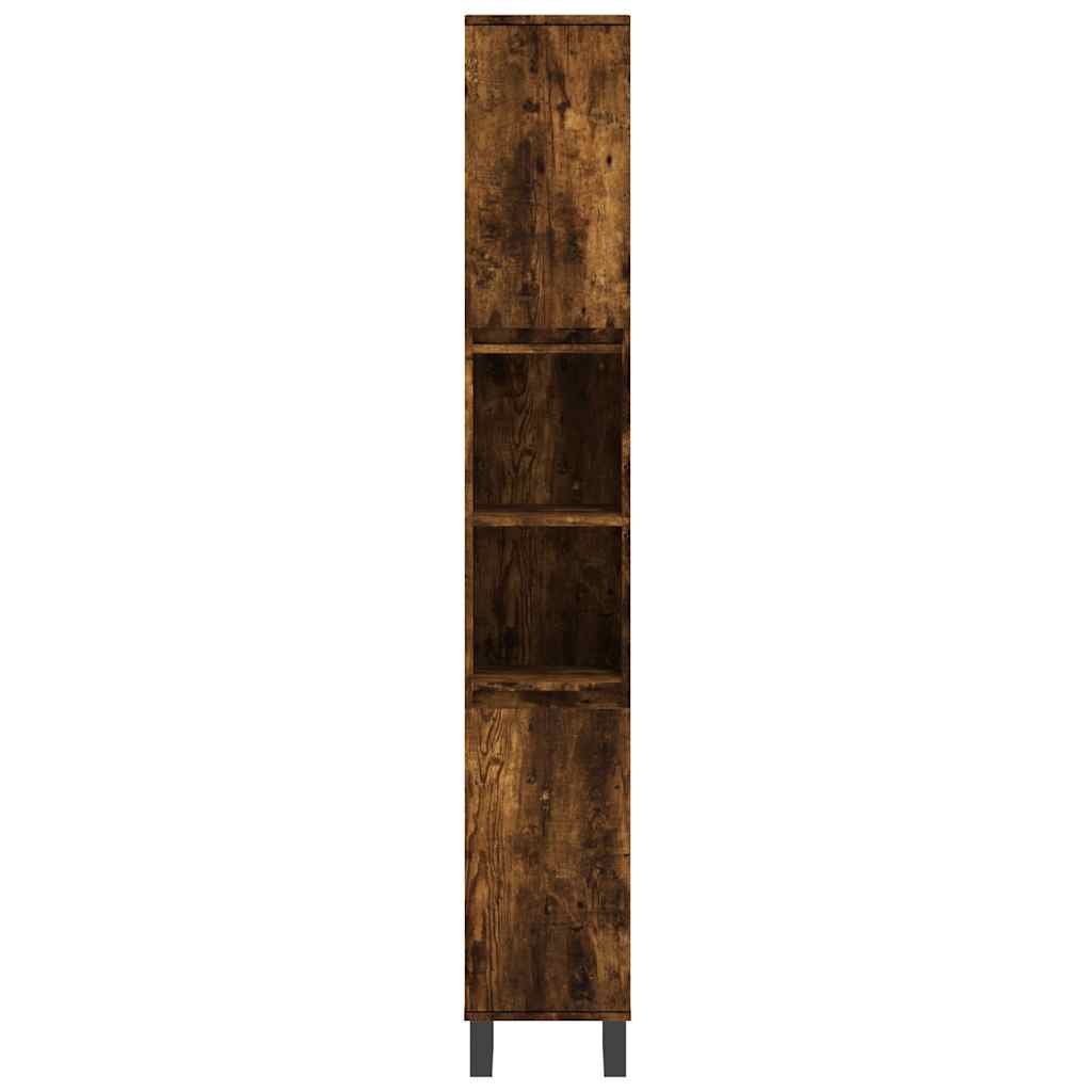 Vidaxl 3-Piece Bathroom Furniture Set, Smoked Oak
