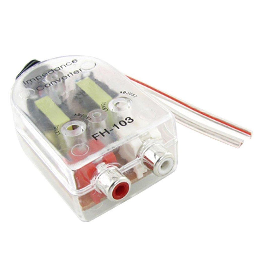 

Myoffice Car High to Low Impedance Converter RCA Line Speaker,