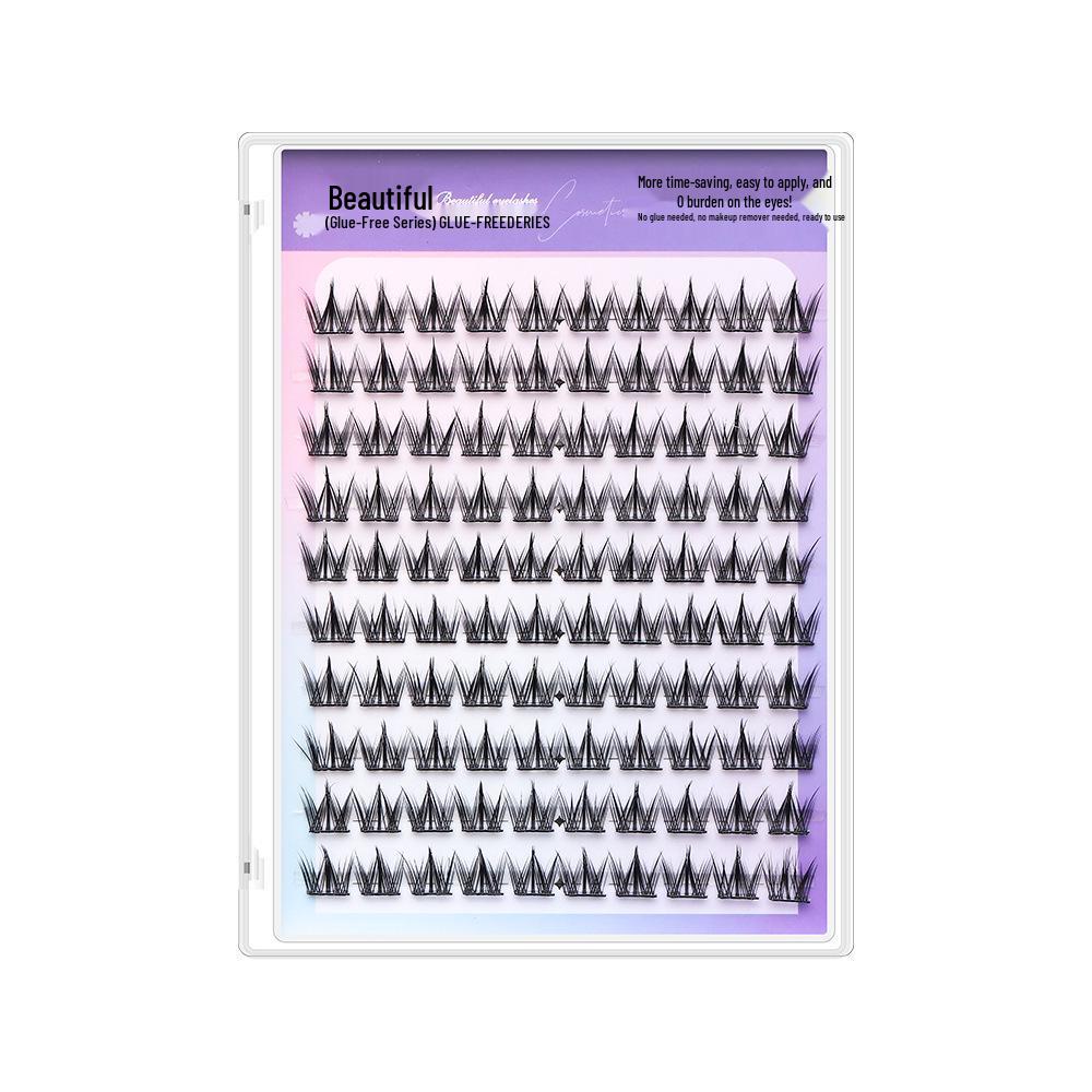 

Sweet Girl Natural Camellia Large Capacity False Eyelashes - No Glue Needed With Glue