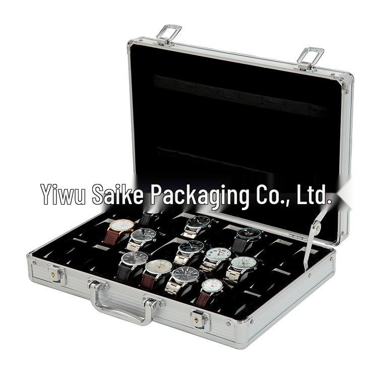 24-Slot Aluminum Watch Storage and Display Box