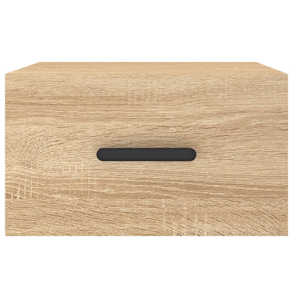 Wall Mounted Nightstand Sonoma Oak 35x35x20 cm