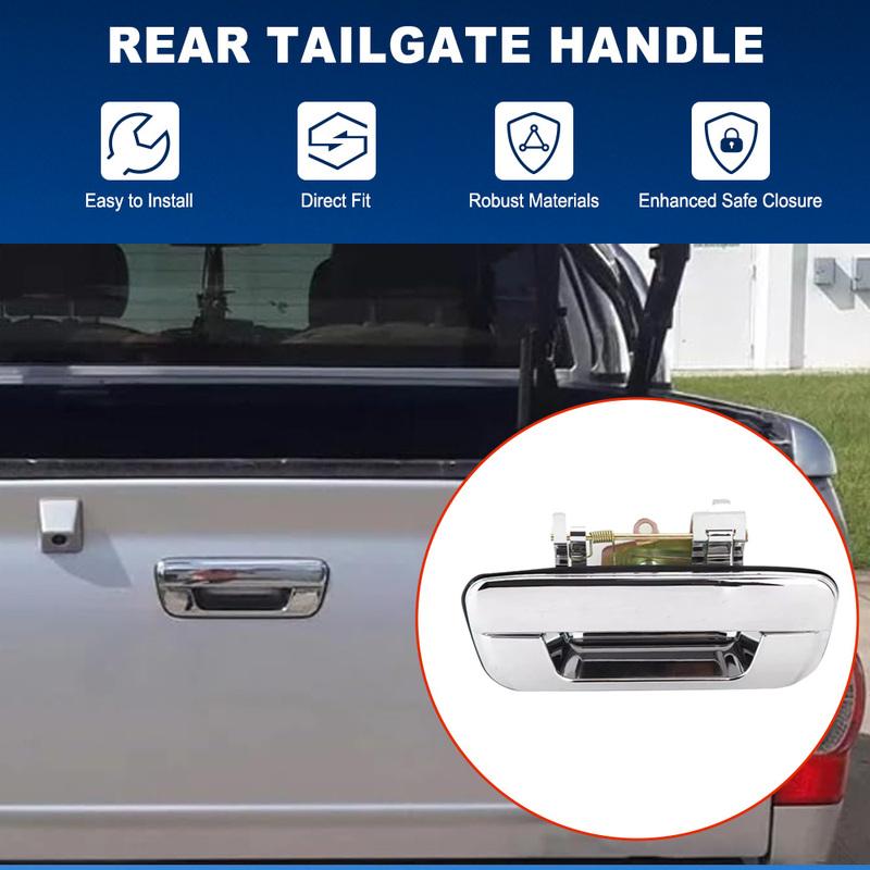 Rear Tailgate Handle No Keyhole Chrome