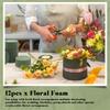 A84E-Floral Foam 12 Pcs Dry &Wet Flower Foam Round Florist Blocks Flower Foam For Fresh Or Artificial Flowers